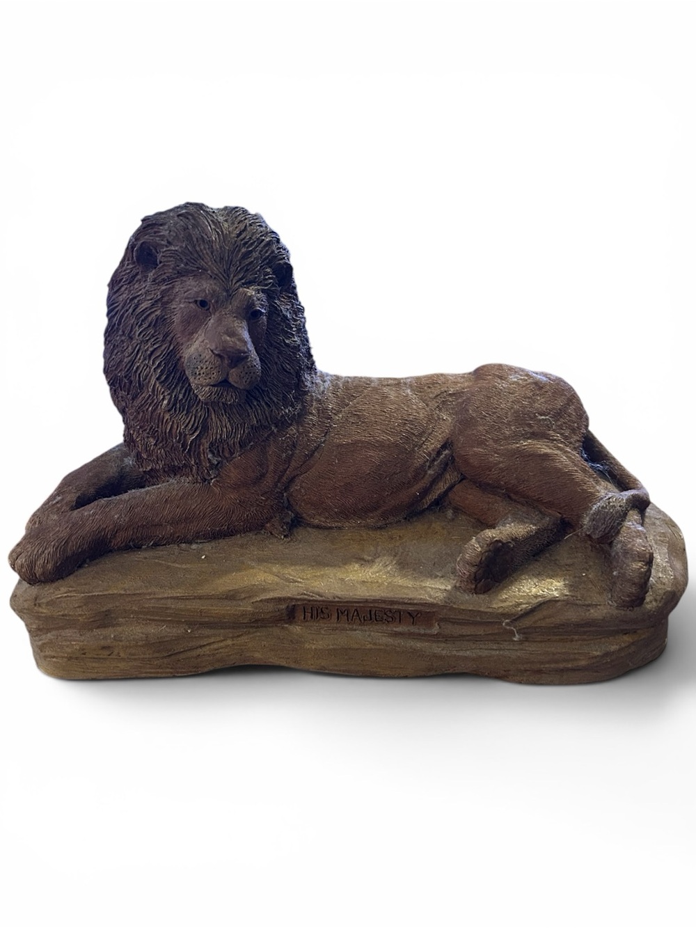 Vintage Rare Retired "His Majesty"
Lion Sculpture by Tim Wolfe 1998